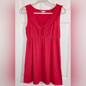 Speckless Women's Watermelon Dress w/Ruffle Details - Sz L